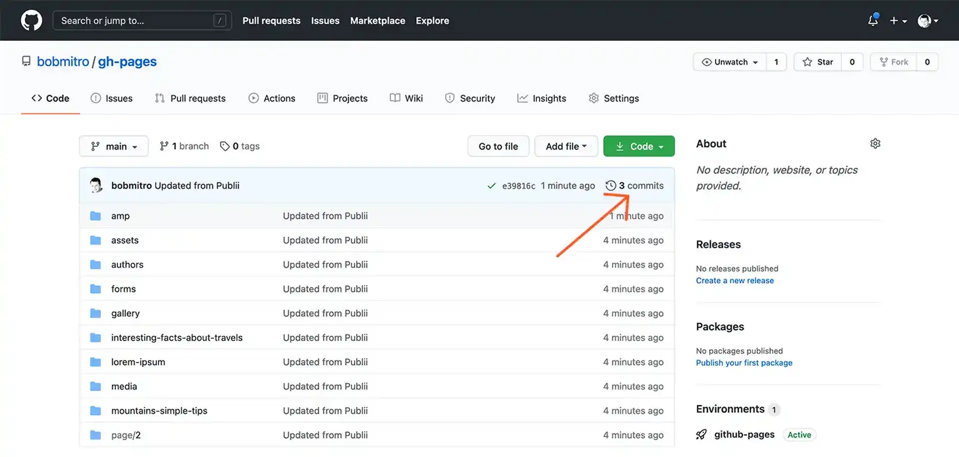 GithubPages提交按钮